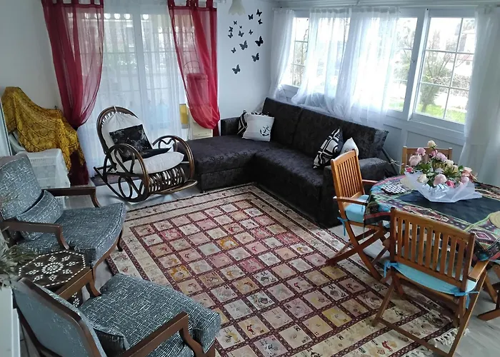 Villa White With Pool , Garden ,balcony With Amazing Panorama *
