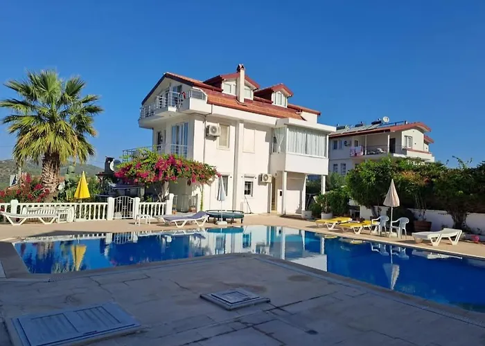 Villa White With Pool , Garden ,balcony With Amazing Panorama *